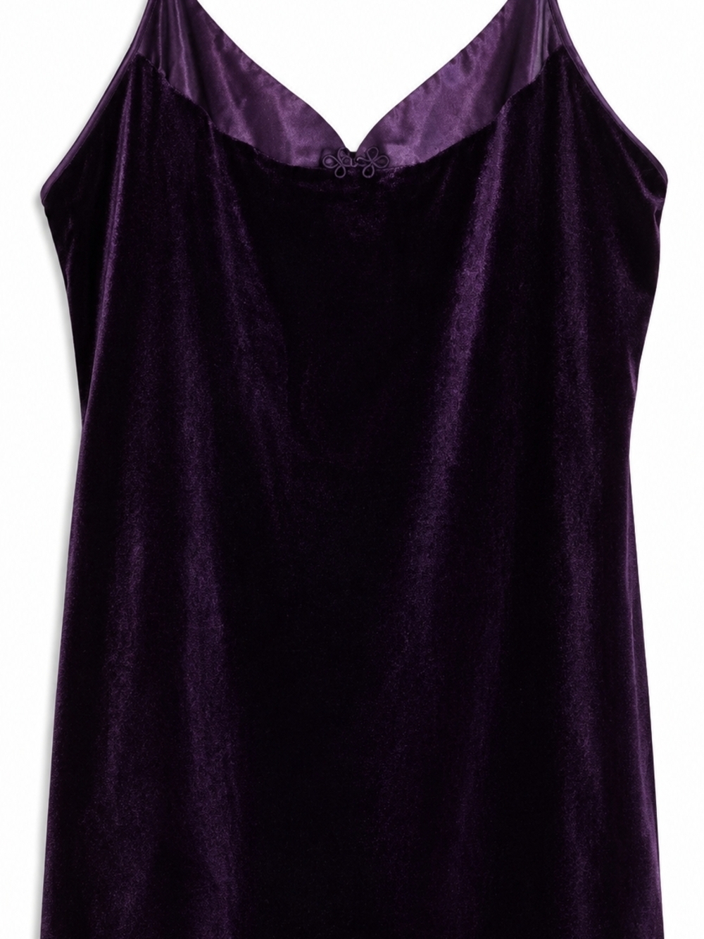 Purple Velvet Slip Gown- Women's Intimates